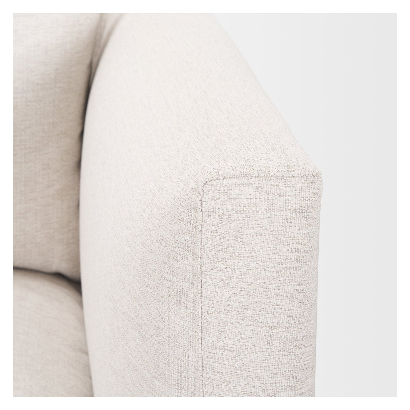 Halston Right Arm Sectional Piece Oatmeal Performance Fabric by Mercana at ZIN Home