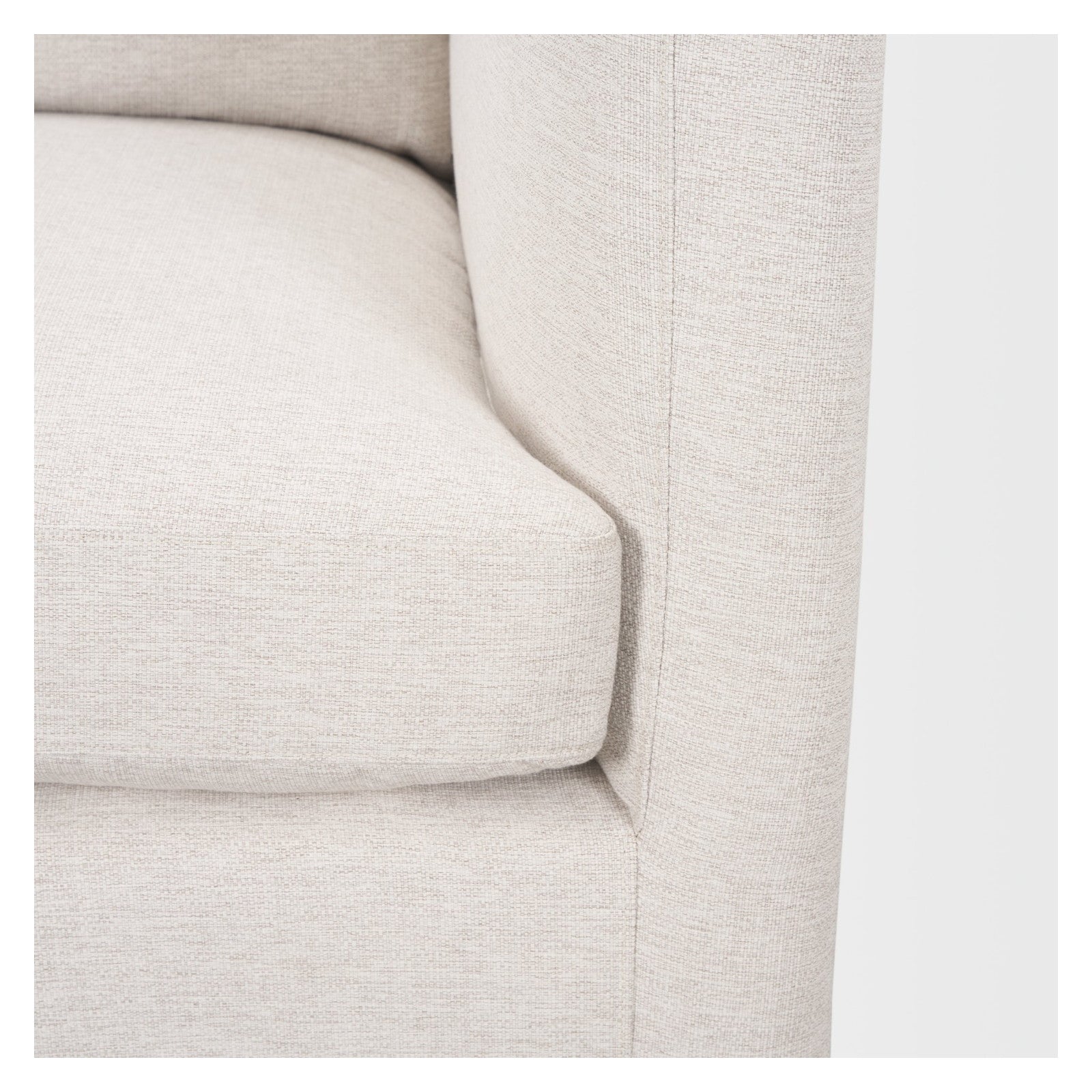 Halston Right Arm Sectional Piece Oatmeal Performance Fabric by Mercana at ZIN Home
