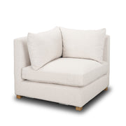 Halston Corner Sectional Piece Oatmeal Performance Fabric by Mercana at ZIN Home