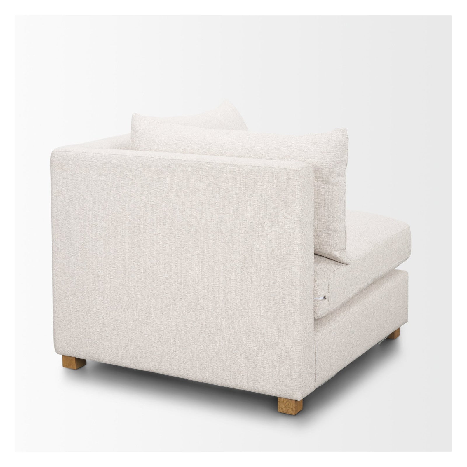 Halston Corner Sectional Piece Oatmeal Performance Fabric by Mercana at ZIN Home