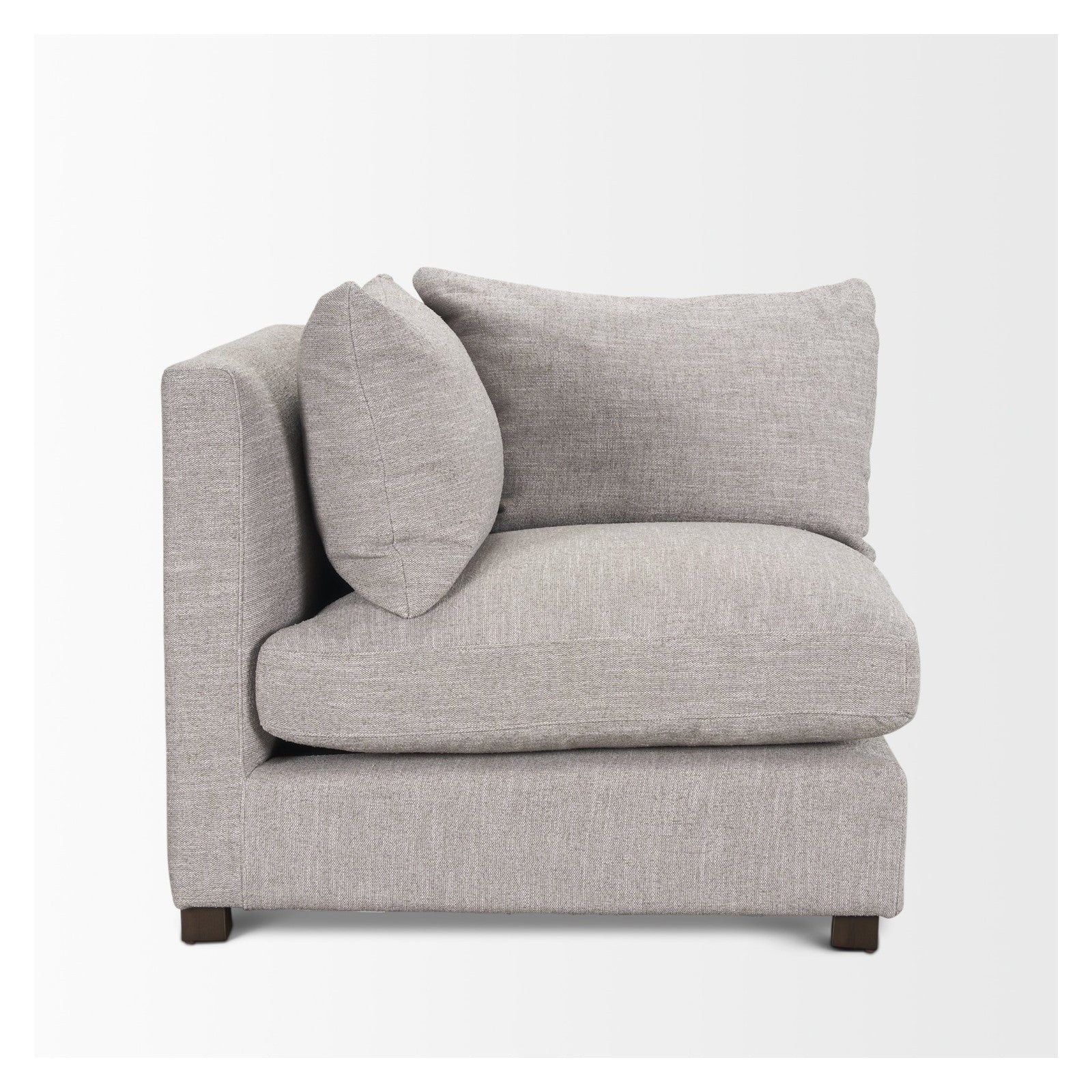 Halston Corner Light Grey Performance Fabric by Mercana at ZIN Home