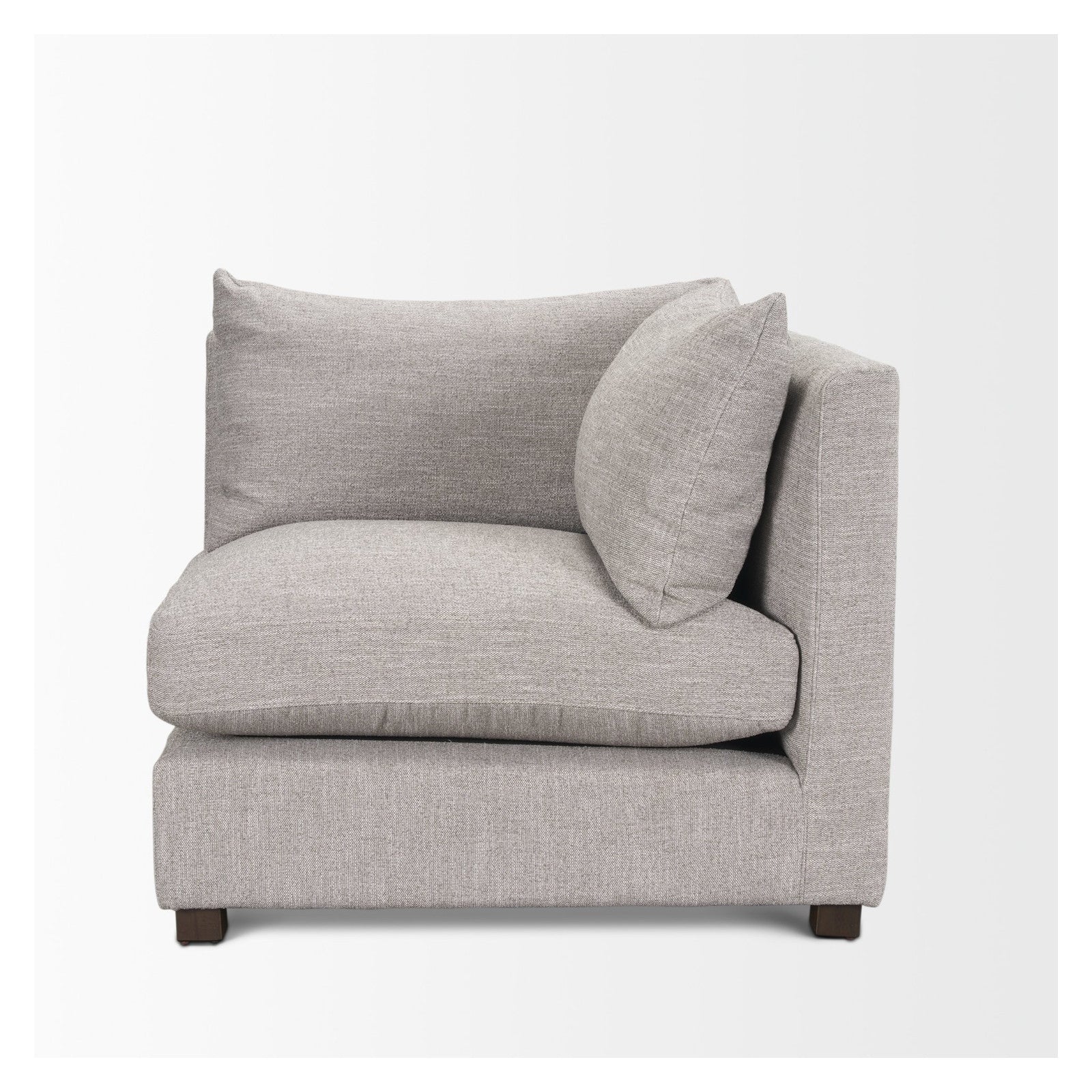Halston Corner Light Grey Performance Fabric by Mercana at ZIN Home