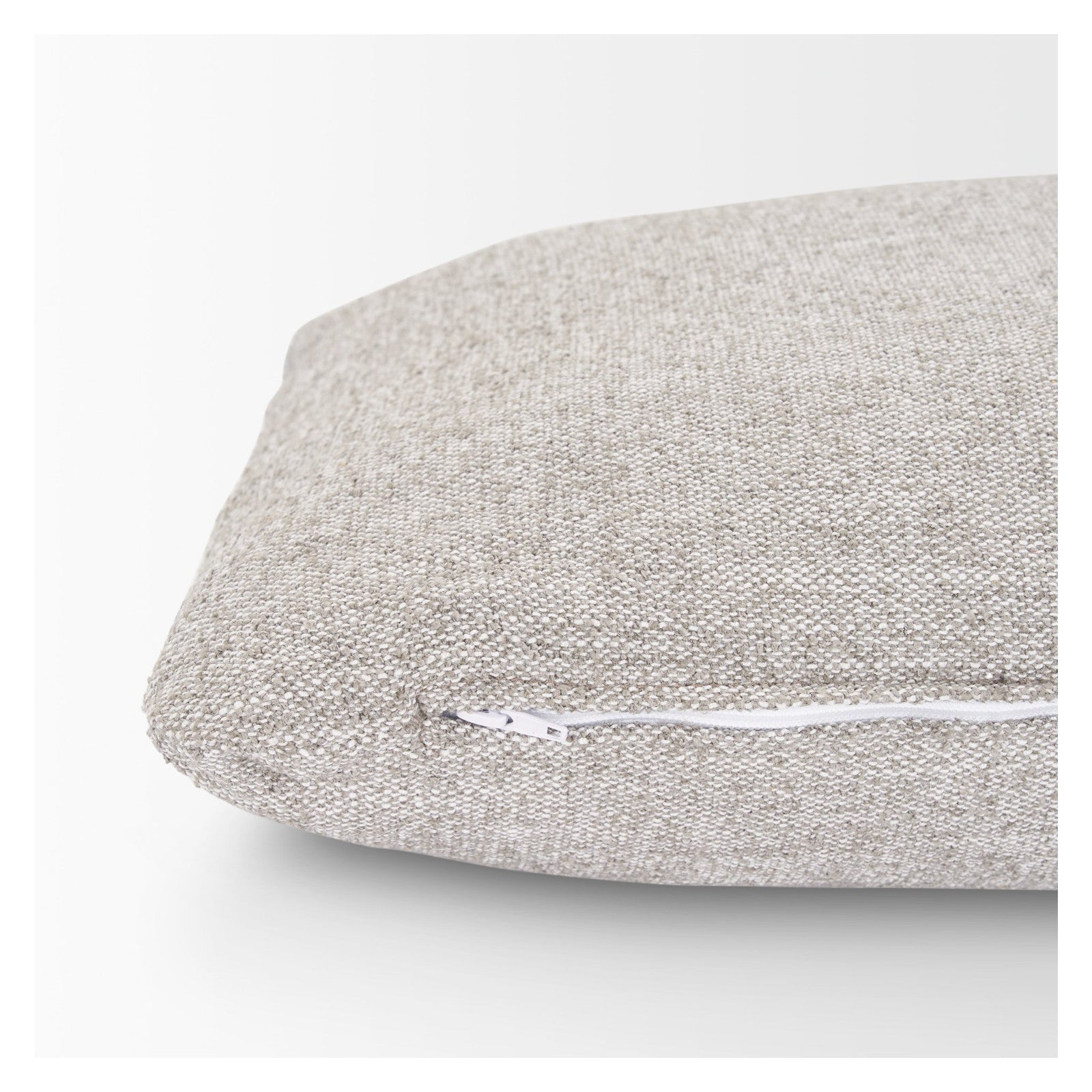Halston Arm Pillow Light Gray Performance Fabric by Mercana at ZIN Home