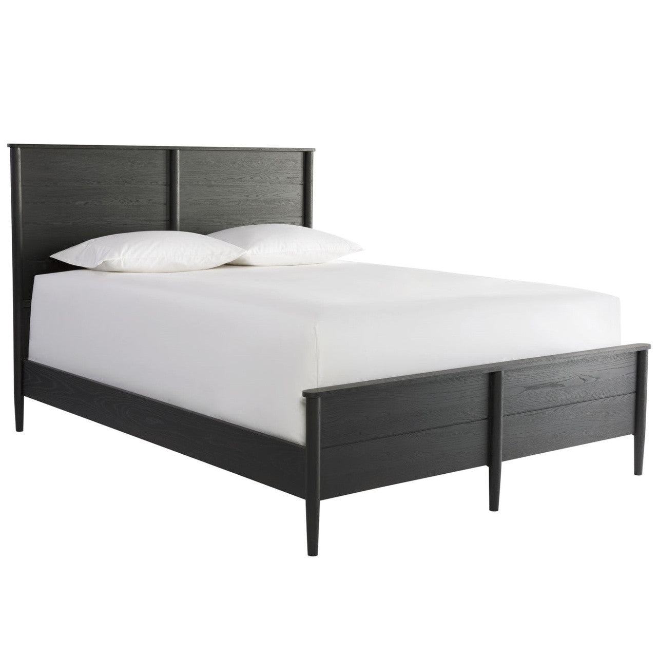 Langley Black Wooden Queen Size Panel Bed