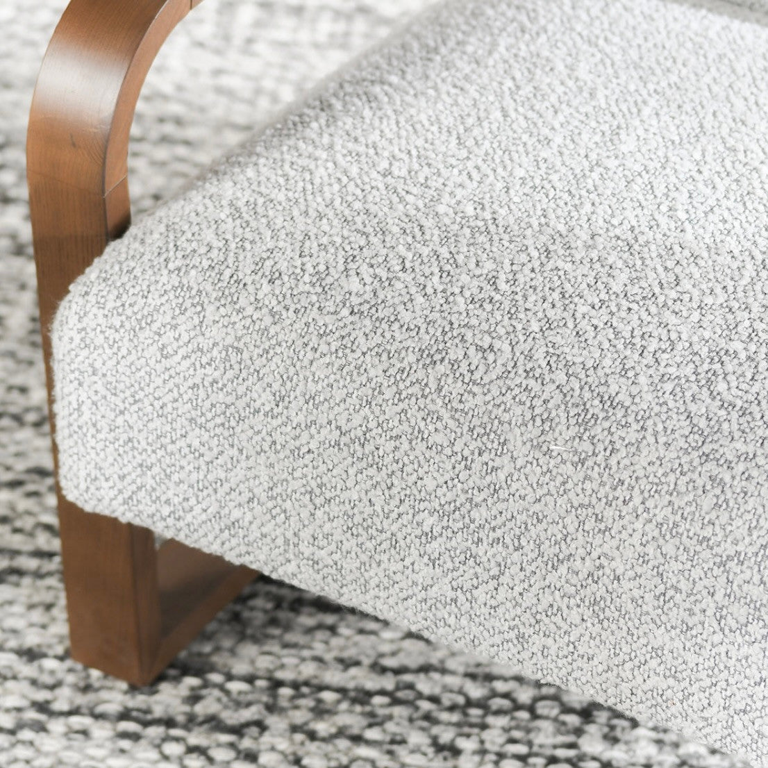 Lexington Boucle Accent Chair in Mercury Gray