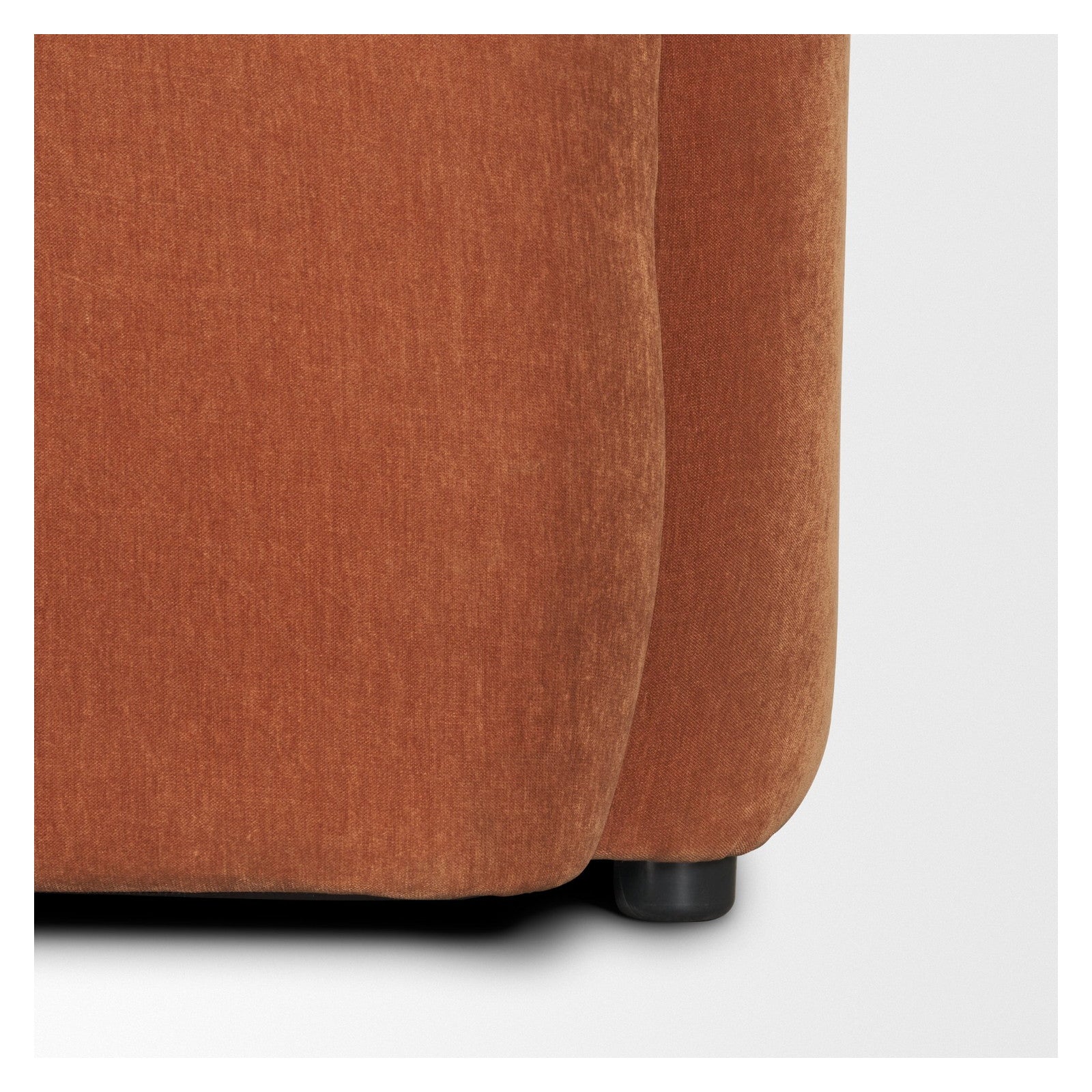 Saga Stonewashed Rust Chenille Fabric 3 Seater Sofa by Mercana at ZIN Home