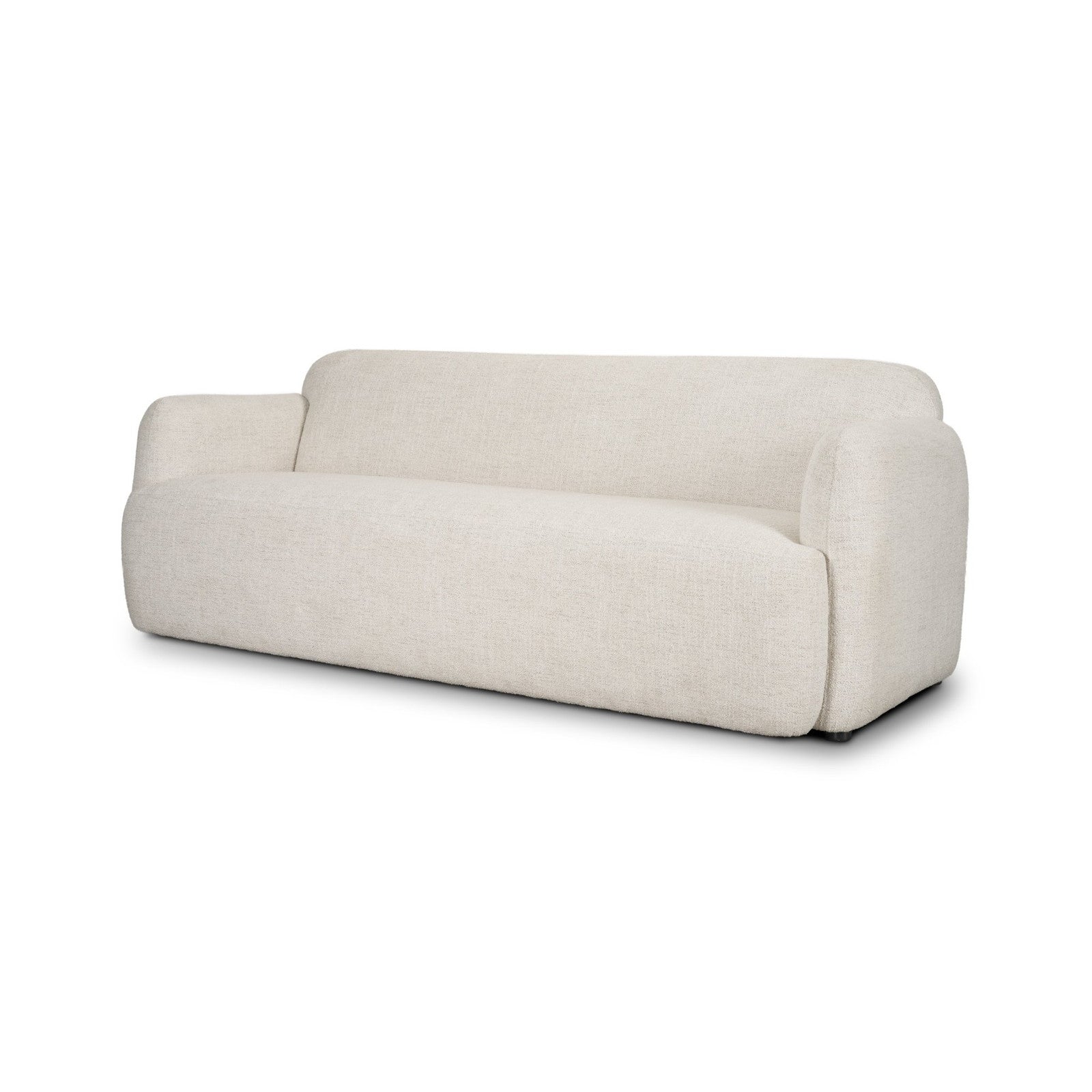 Saga Cream Fabric 3 Seater Sofa by Mercana at ZIN Home