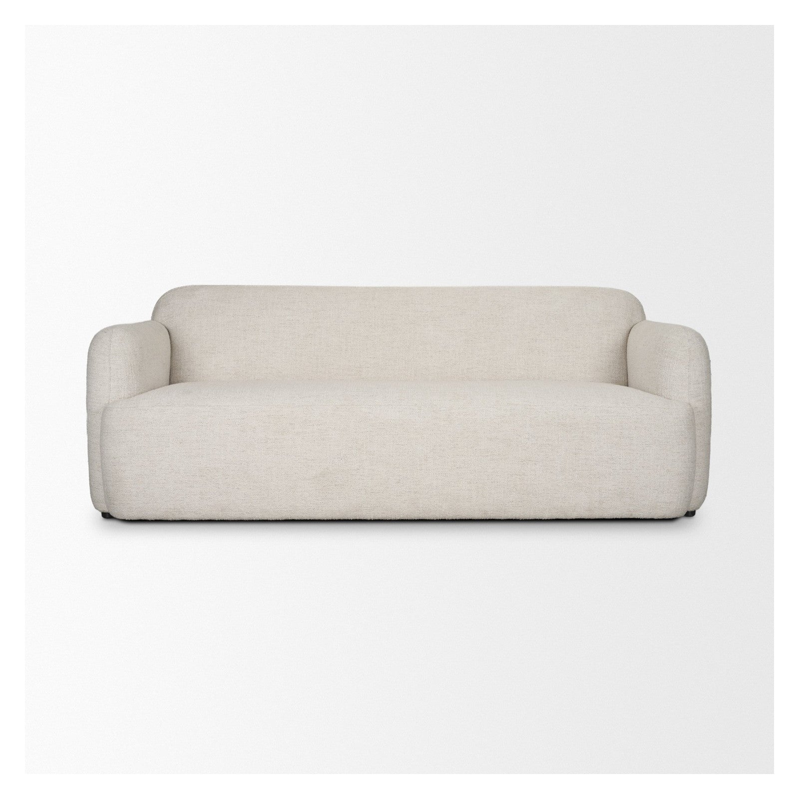 Saga Cream Fabric 3 Seater Sofa by Mercana at ZIN Home