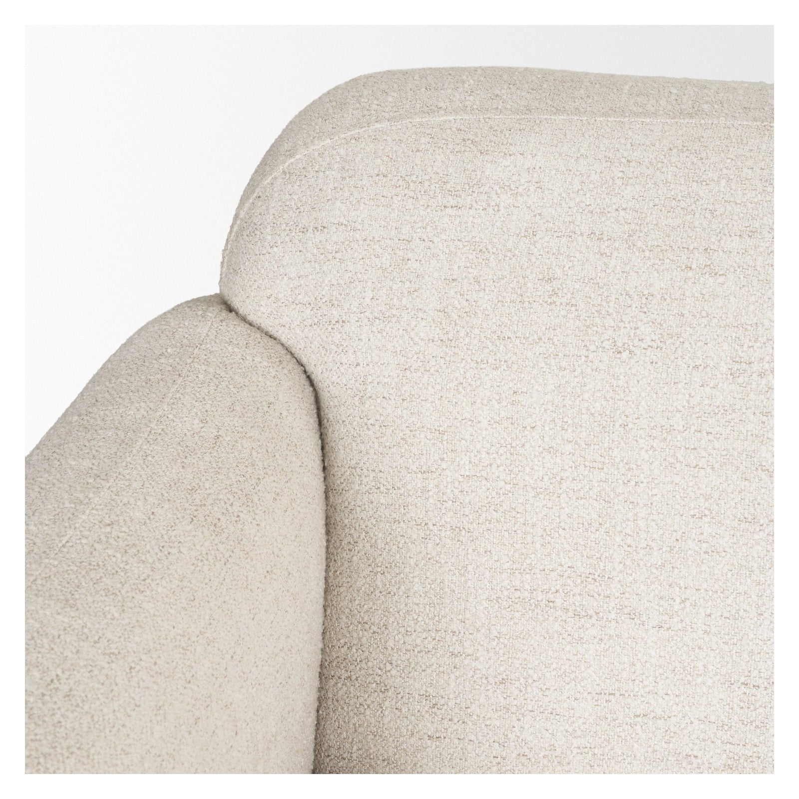 Saga Cream Fabric 3 Seater Sofa by Mercana at ZIN Home