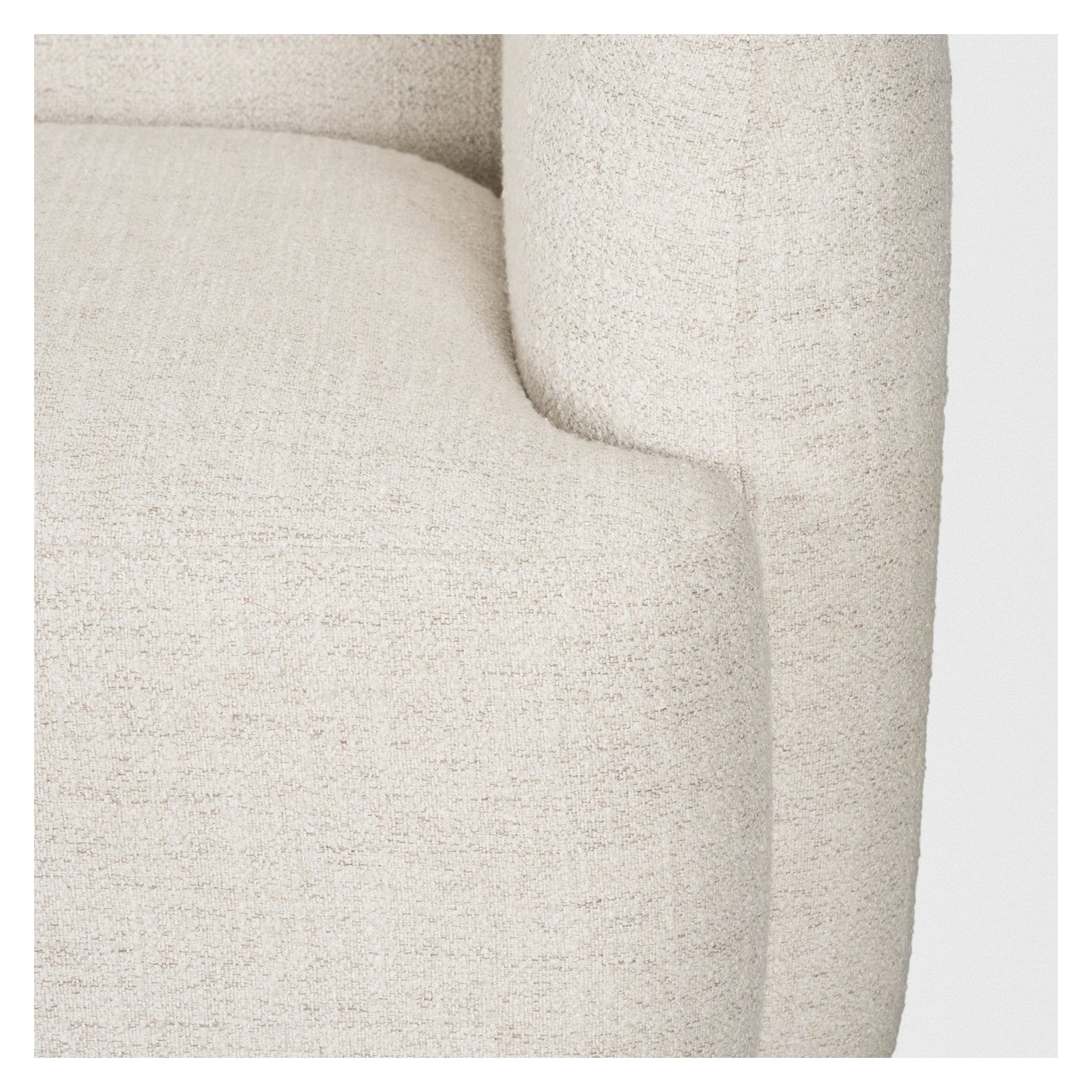 Saga Cream Fabric 3 Seater Sofa by Mercana at ZIN Home