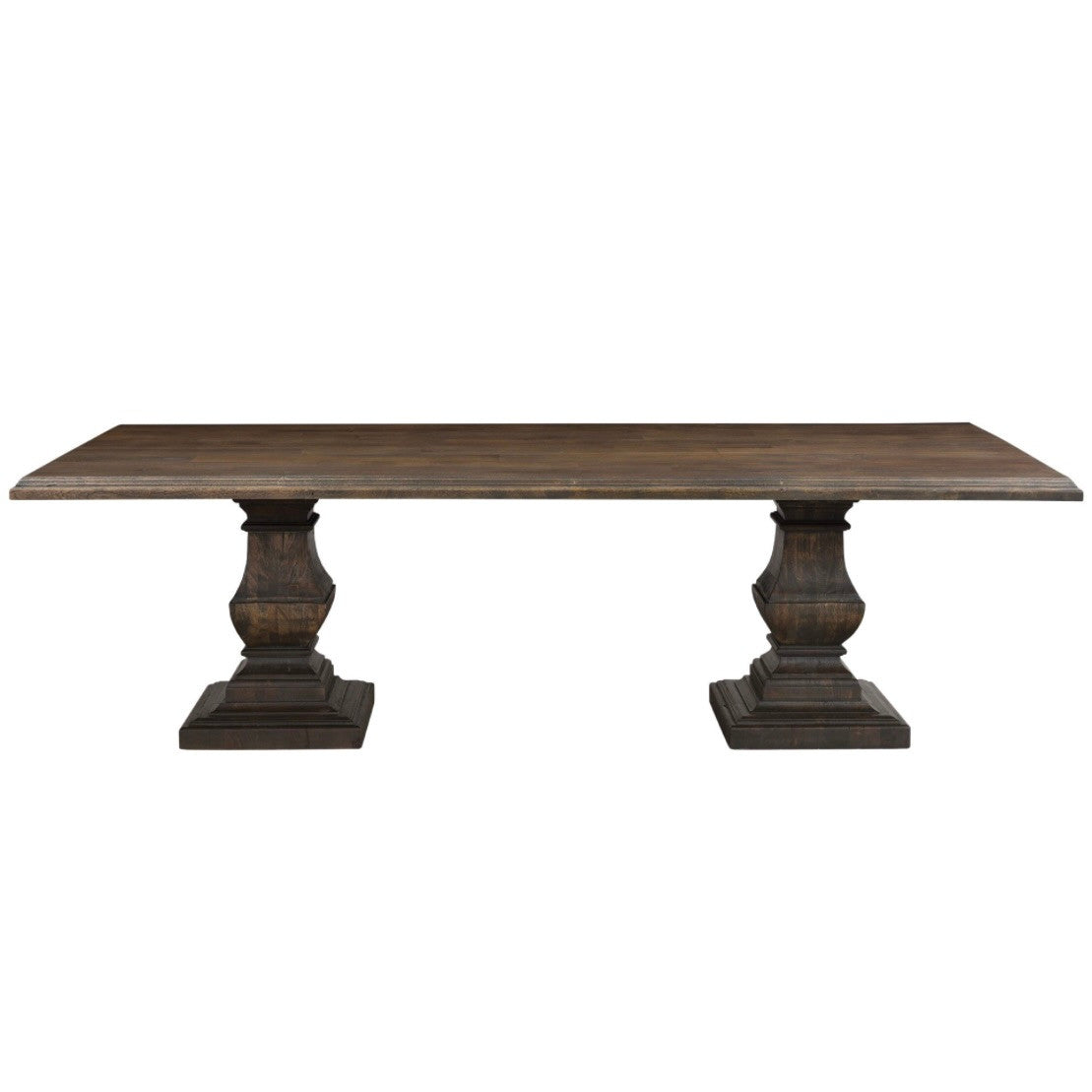 Nimes 98" Solid Wood Dining Table in Weathered Mango