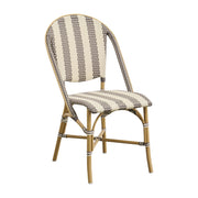 Sofie Outdoor Bistro Side Chair - Stripe by Sika Design