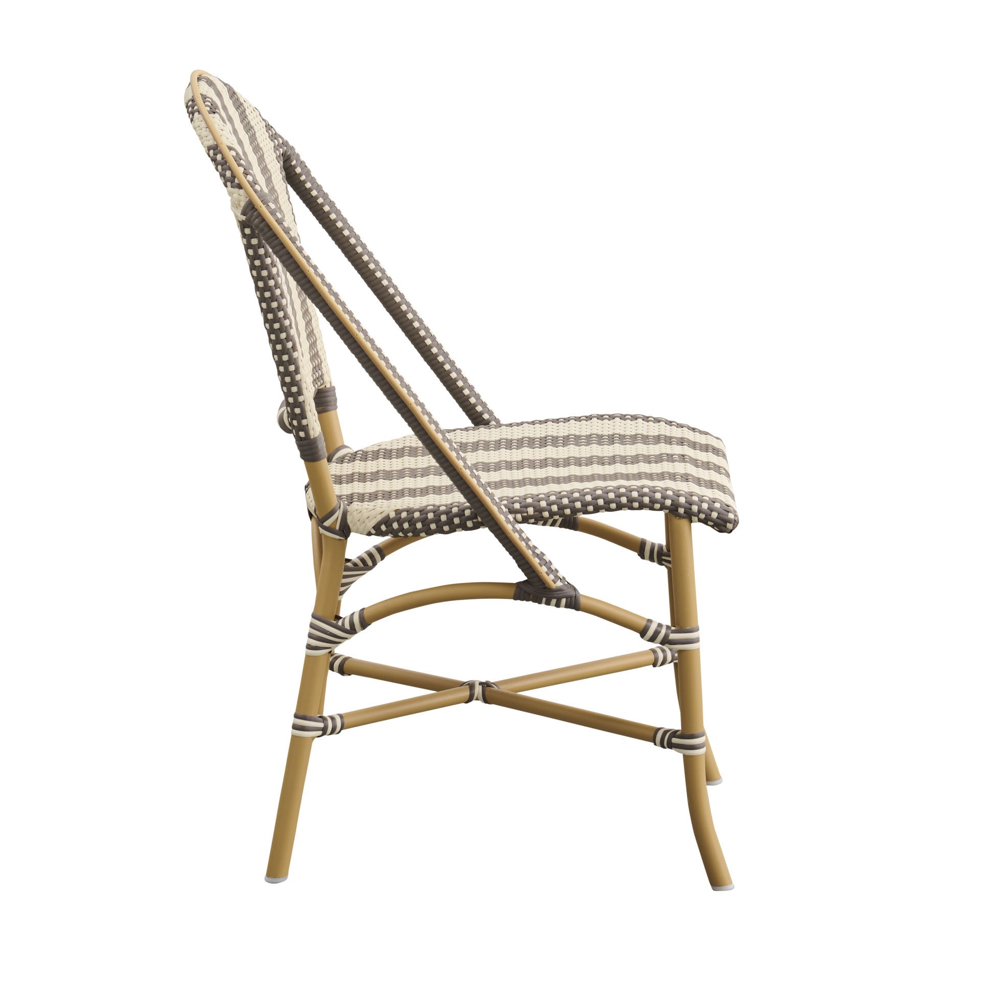 Sofie Outdoor Bistro Side Chair - Stripe by Sika Design - view 5