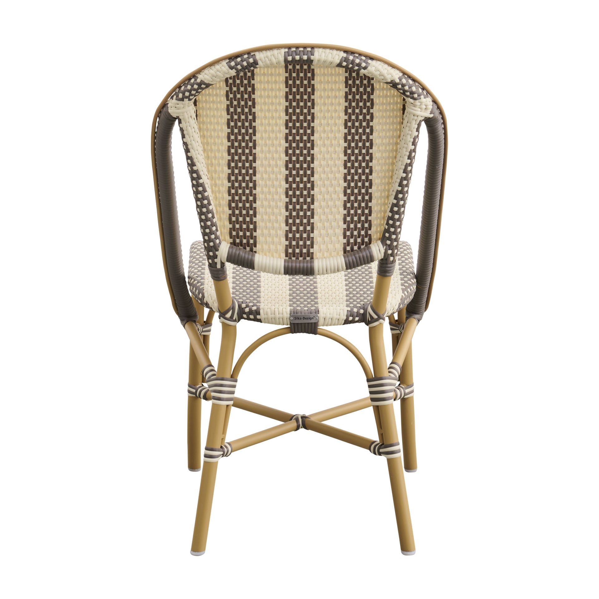 Sofie Outdoor Bistro Side Chair - Stripe by Sika Design - view 6