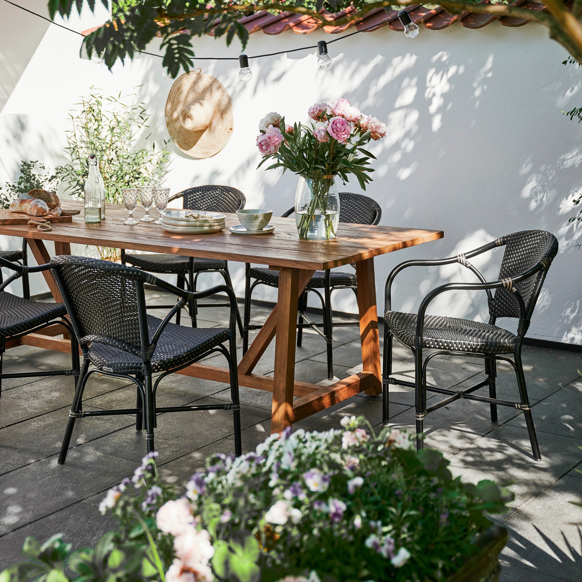 Valerie Outdoor Bistro Arm Chair by Sika Design - view 2