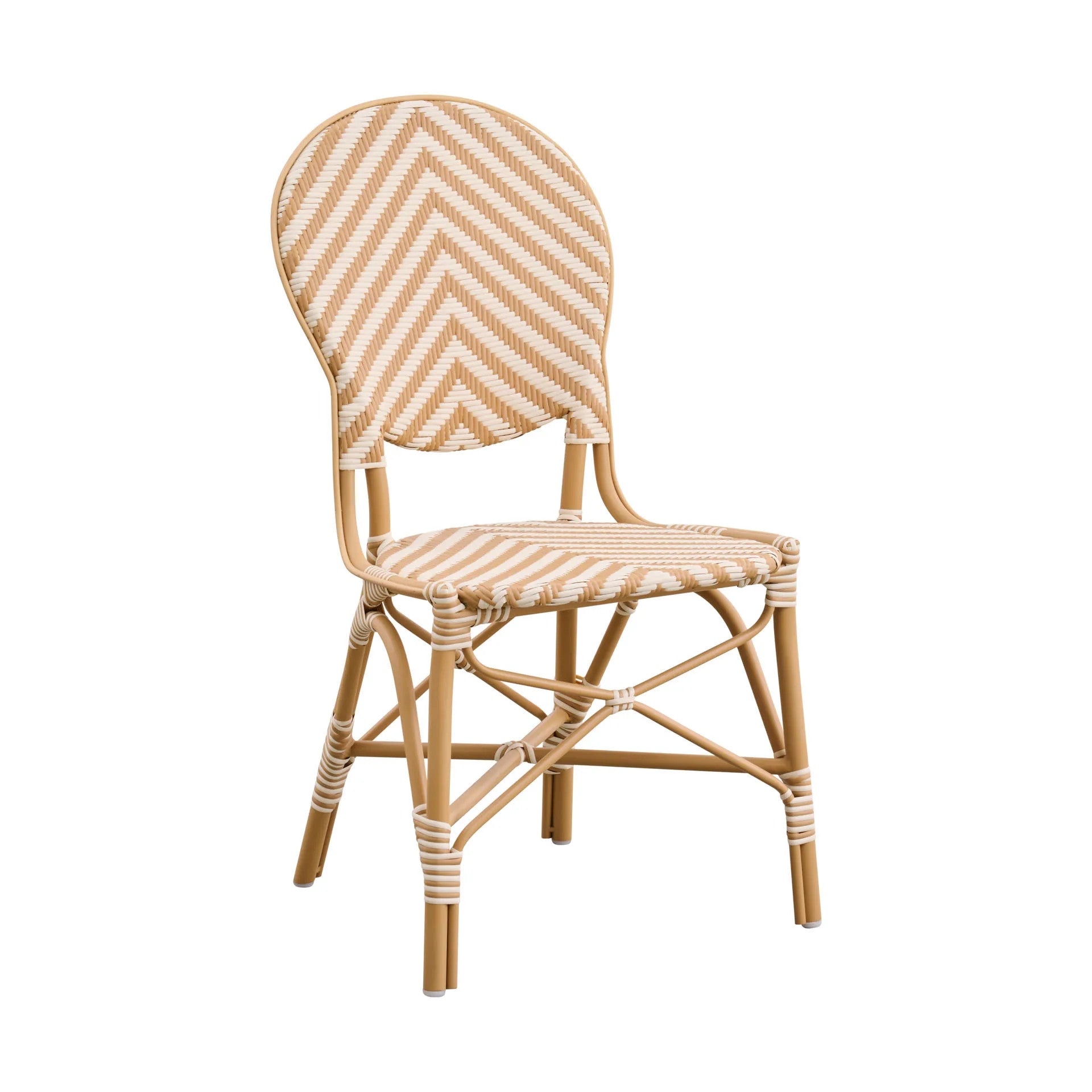 Isabell Outdoor Bistro Side Chair - Chevron by Sika Design