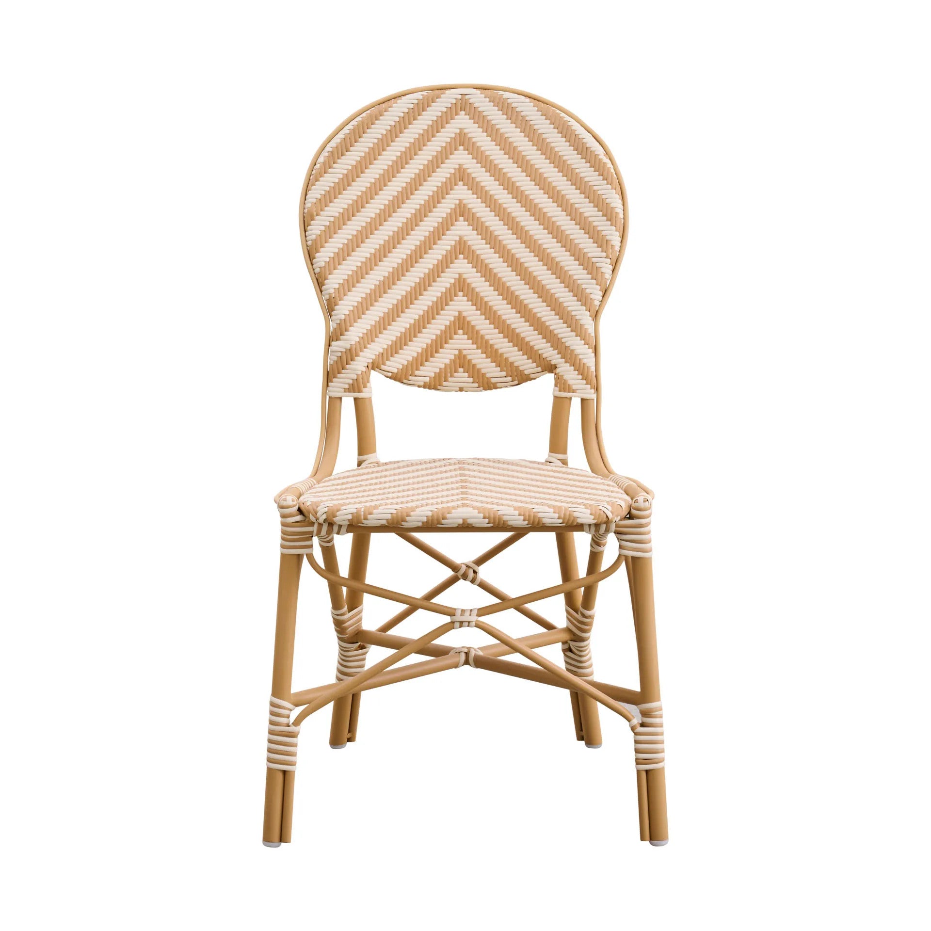 Isabell Outdoor Bistro Side Chair - Chevron by Sika Design - view 3