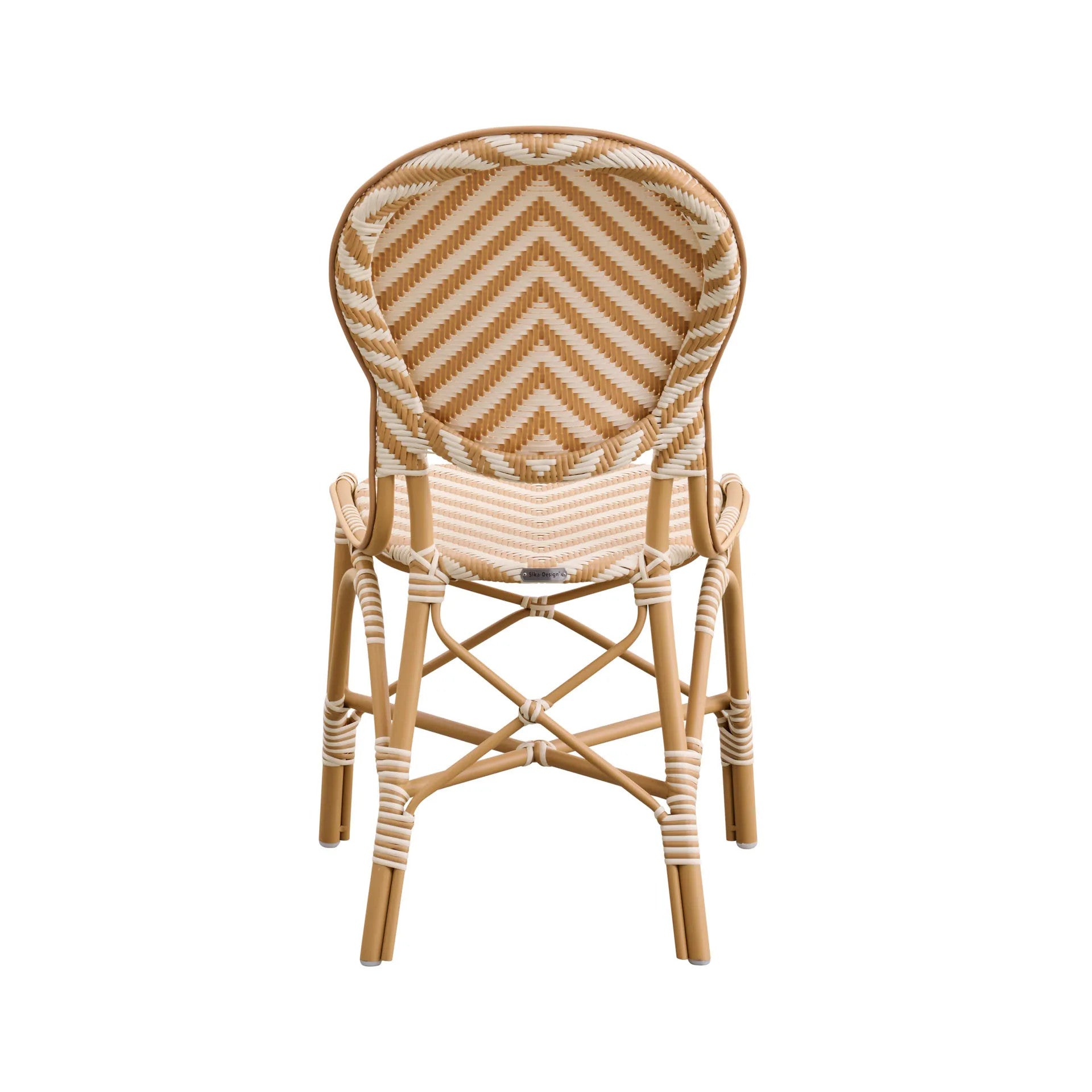 Isabell Outdoor Bistro Side Chair - Chevron by Sika Design - view 7