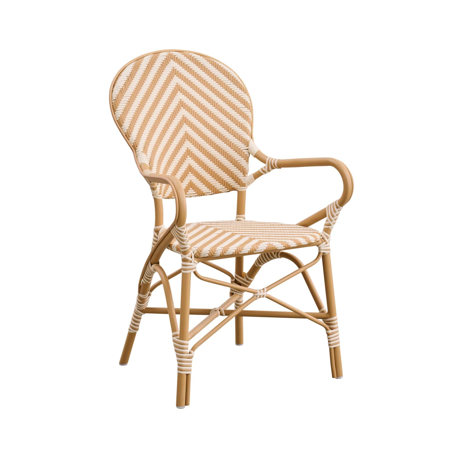 Isabell Outdoor Bistro Arm Chair - Chevron by Sika Design