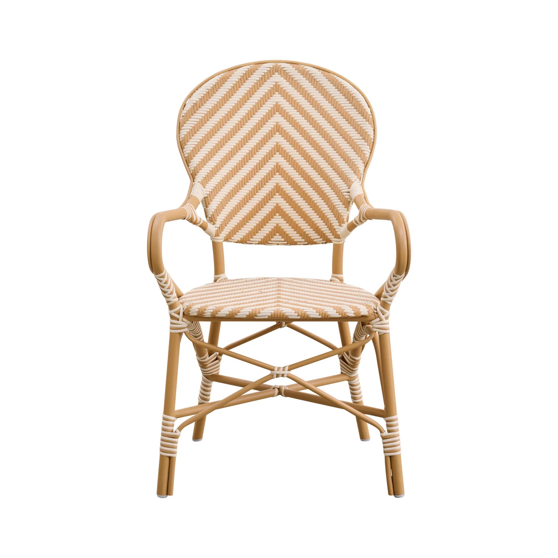 Isabell Outdoor Bistro Arm Chair - Chevron by Sika Design - view 3