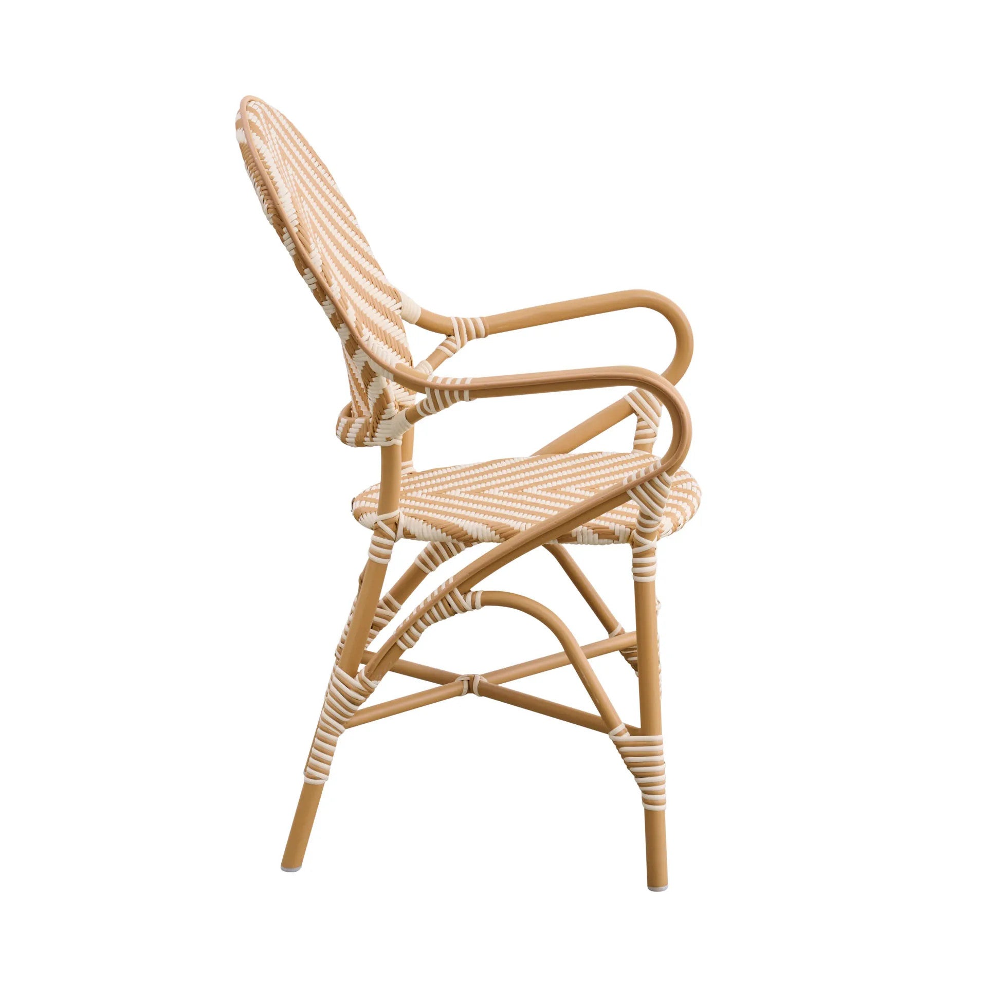 Isabell Outdoor Bistro Arm Chair - Chevron by Sika Design - view 4