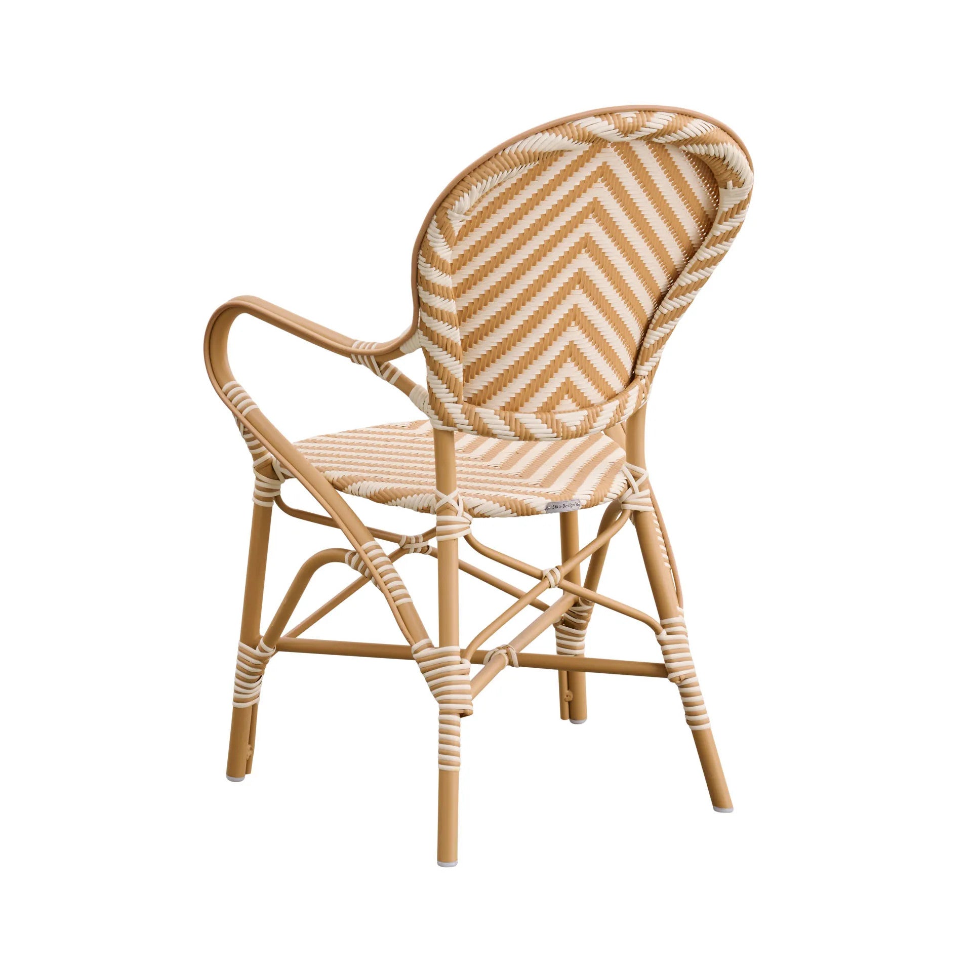 Isabell Outdoor Bistro Arm Chair - Chevron by Sika Design - view 6
