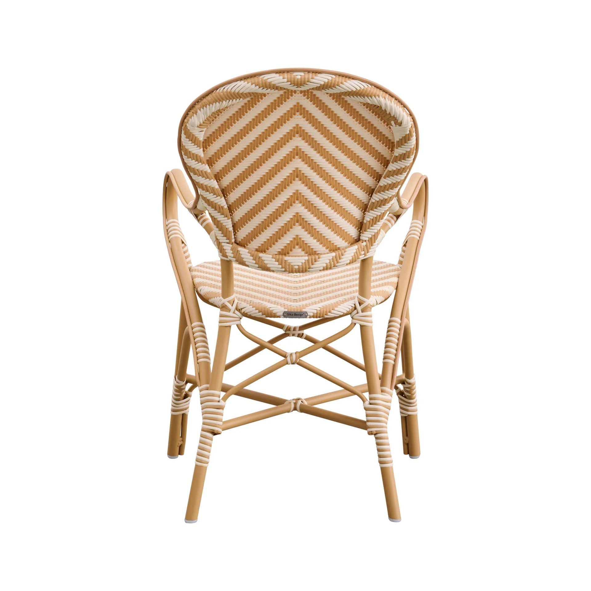 Isabell Outdoor Bistro Arm Chair - Chevron by Sika Design - view 5