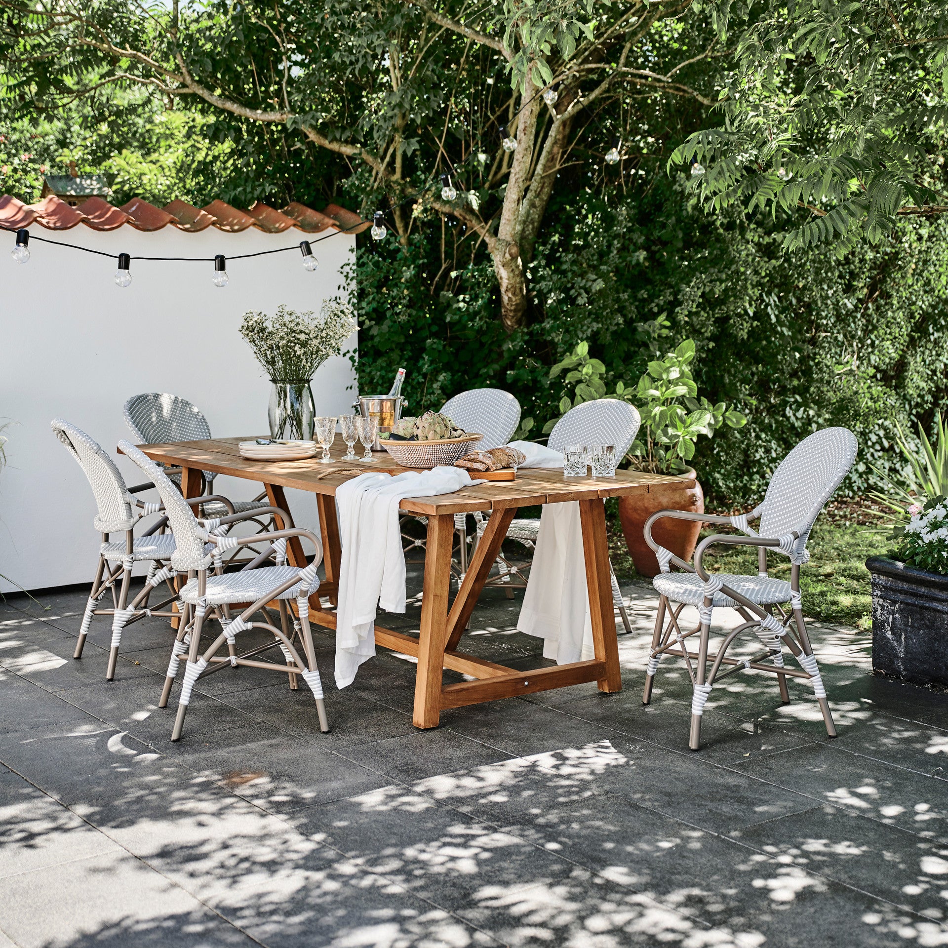 Isabell Outdoor Bistro Arm Chair by Sika Design - view 5