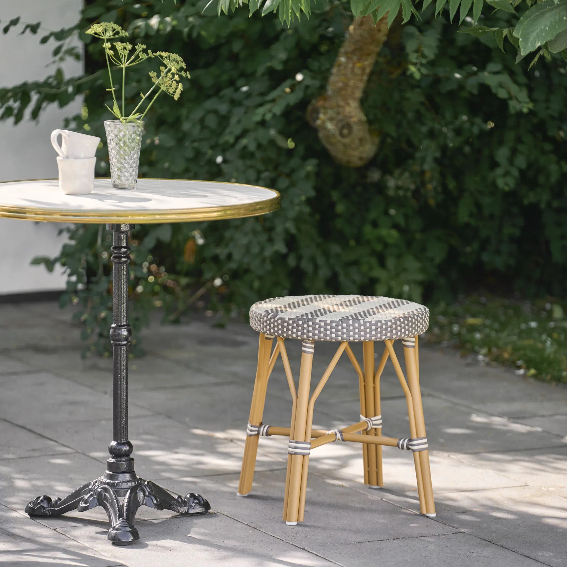 Simone Exterior Stool - Stripe by Sika Design - view 2