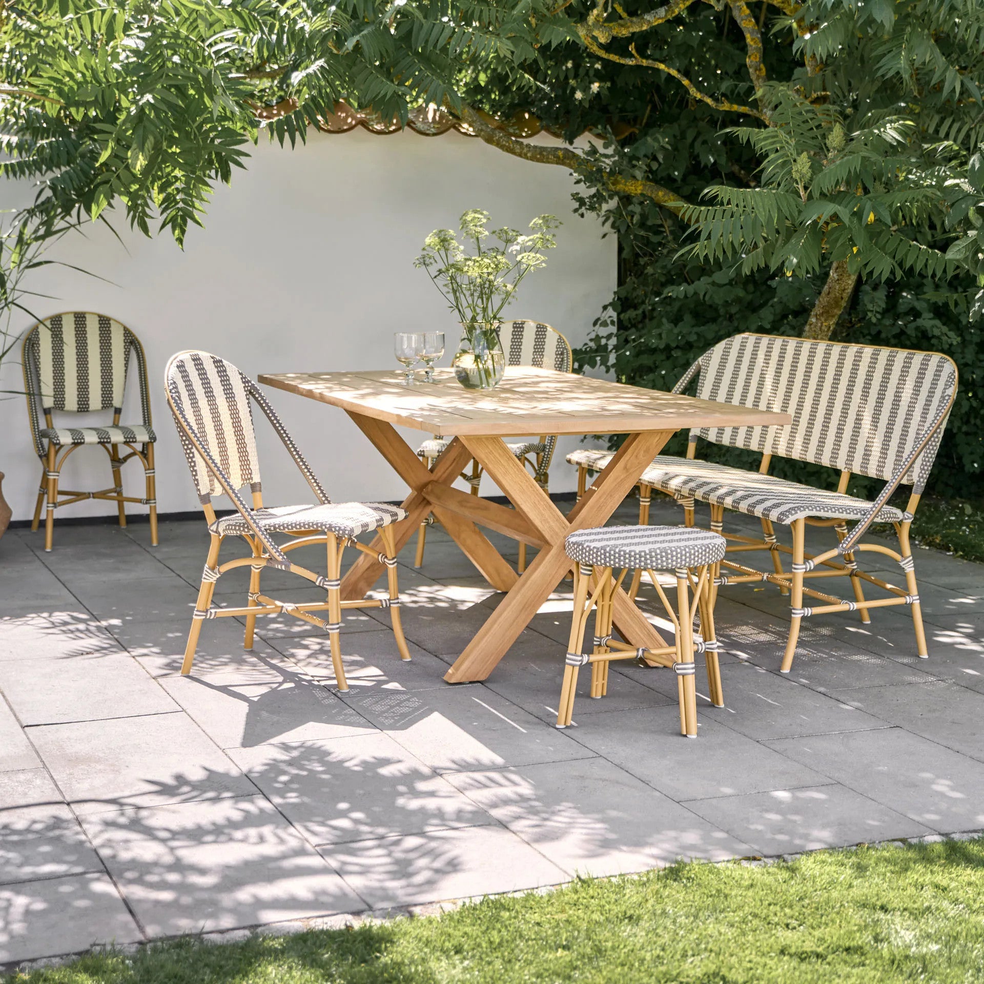 Simone Exterior Stool - Stripe by Sika Design - view 5