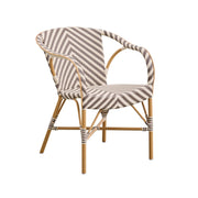 Madeleine Outdoor Bistro Arm Chair - Chevron by Sika Design