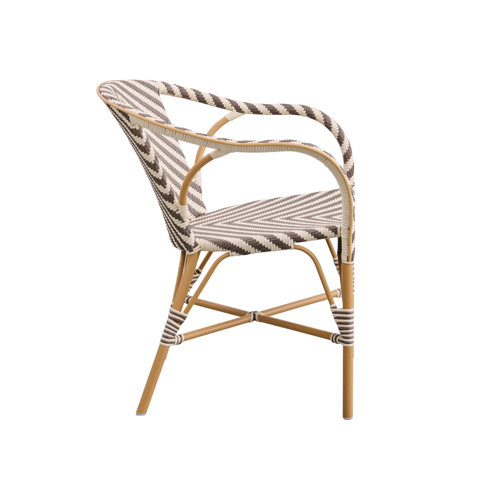 Madeleine Outdoor Bistro Arm Chair - Chevron by Sika Design - view 4