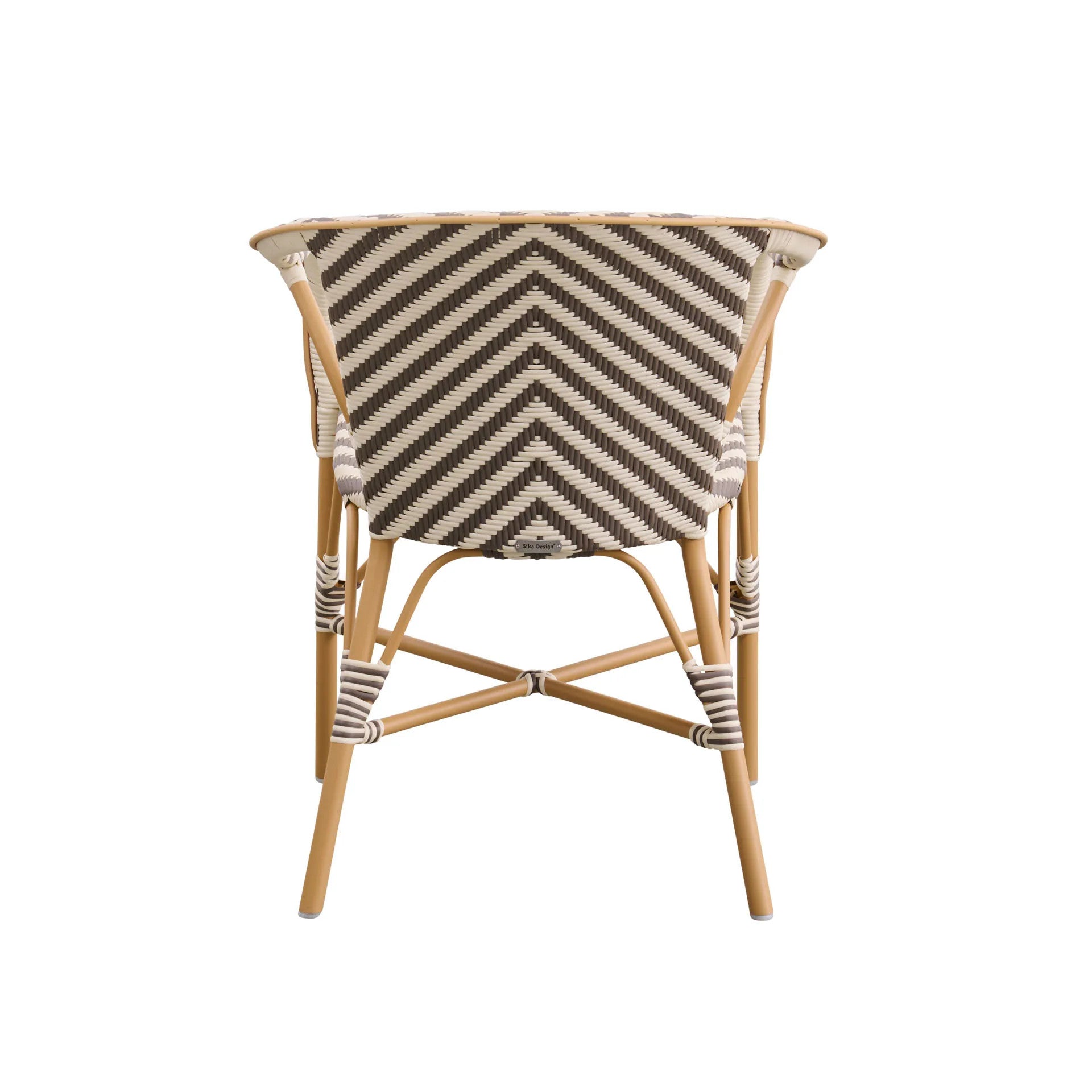 Madeleine Outdoor Bistro Arm Chair - Chevron by Sika Design - view 5
