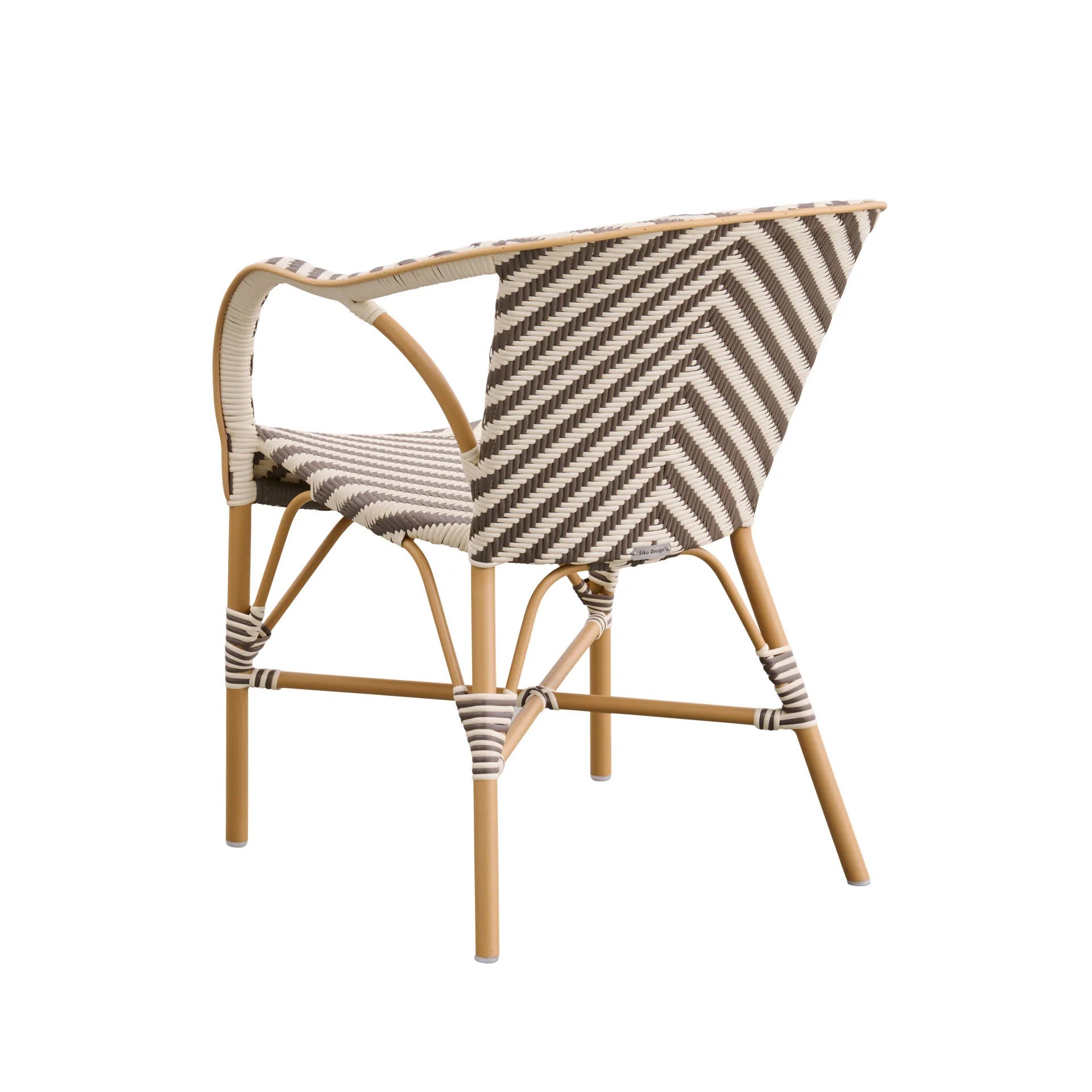 Madeleine Outdoor Bistro Arm Chair - Chevron by Sika Design - view 6
