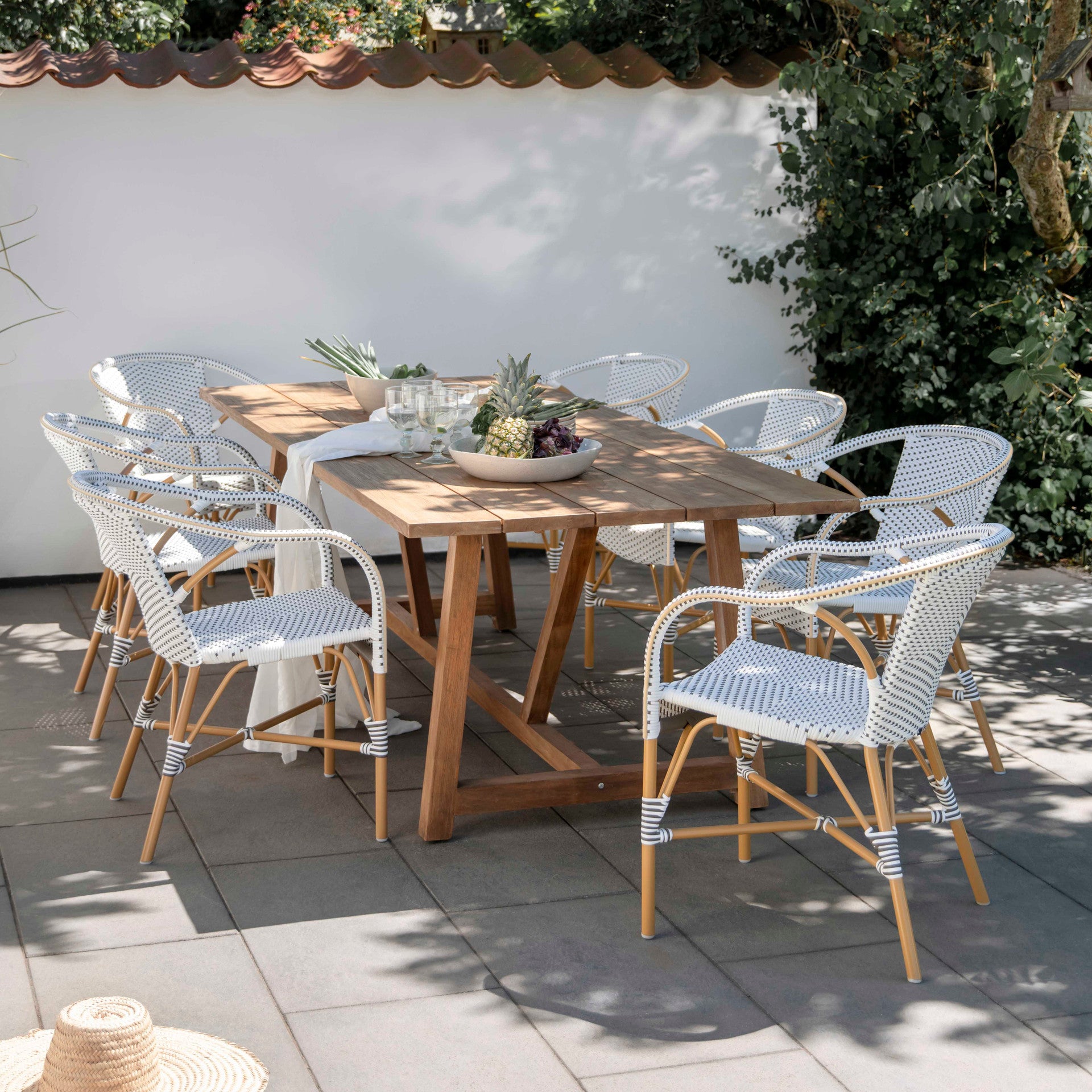Madeleine Outdoor Bistro Arm Chair by Sika Design - view 4