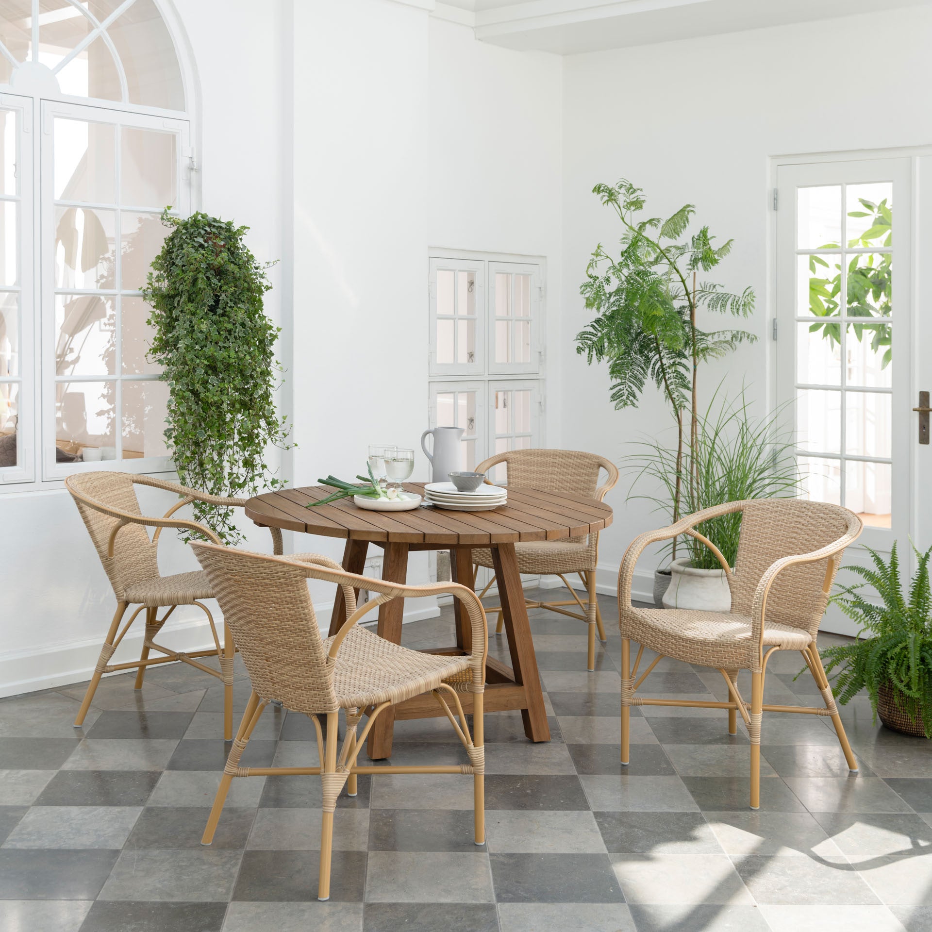 Madeleine Outdoor Bistro Arm Chair by Sika Design - view 3