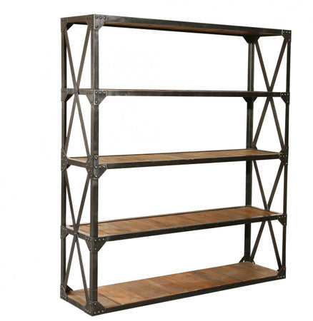 Industrial Reclaimed Large Bookcase by Furniture Classics at ZIN Home
