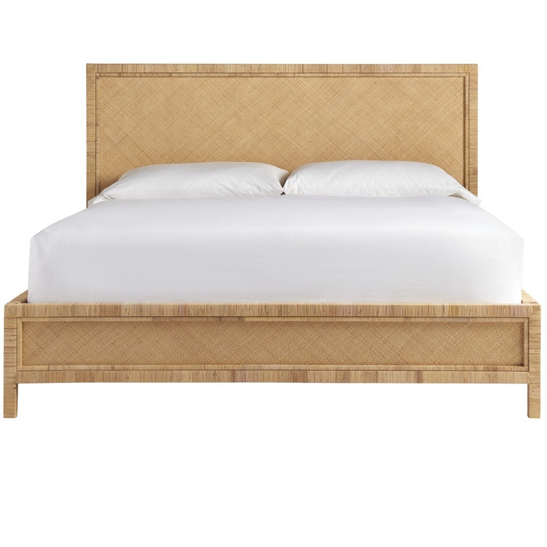 Long Key Woven Cane King Bed