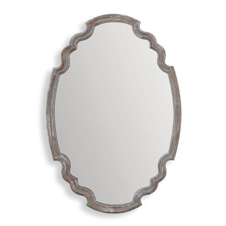 Ludovica Natural Wood Mirror - Ivory