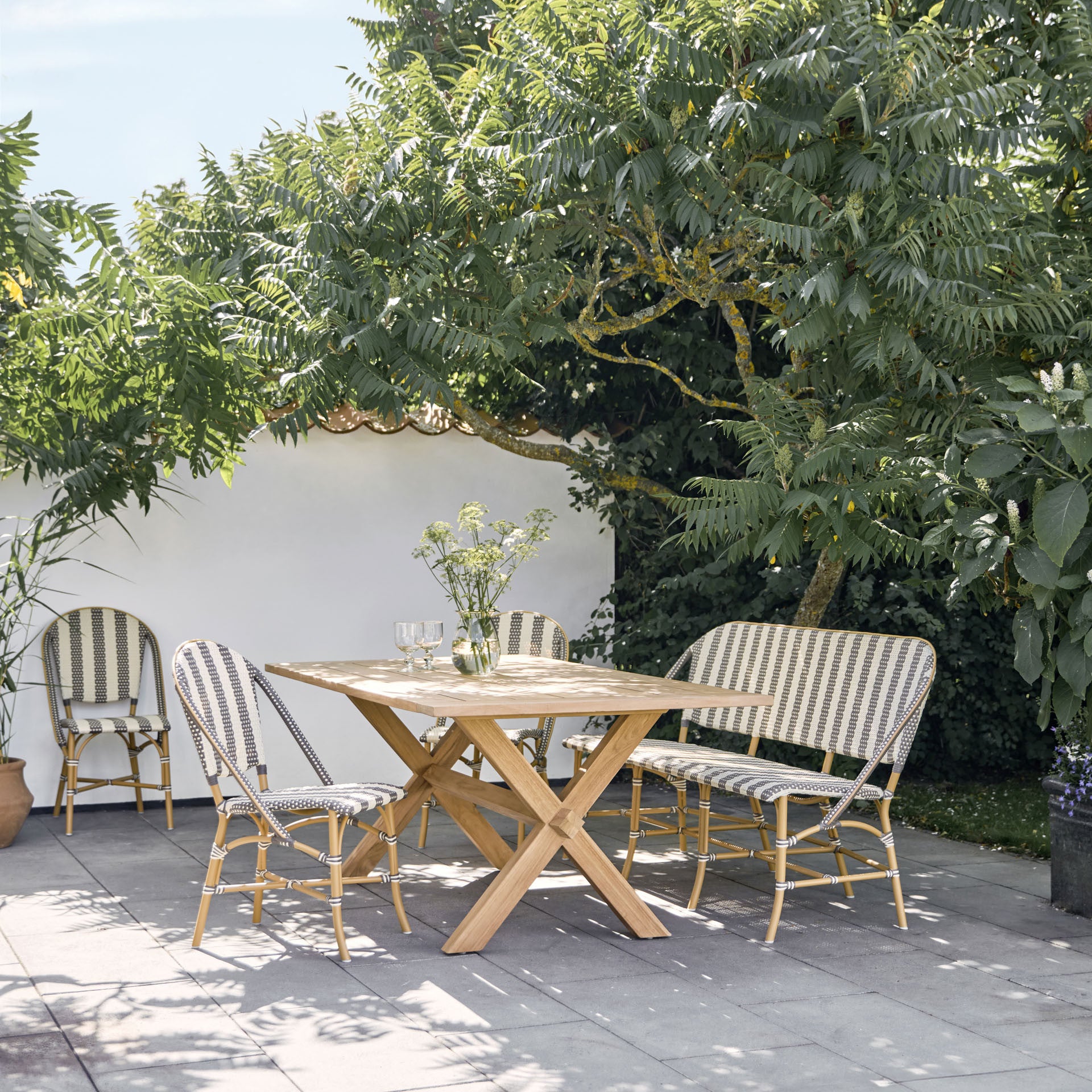 Sofie Outdoor Bistro 3-Seater Bench by Sika Design - view 3