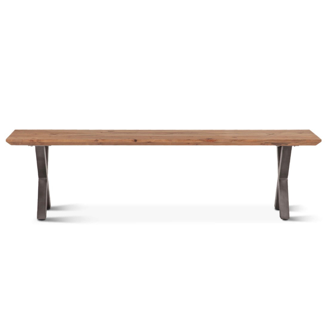 Bern 68" Bench Smoked Acacia