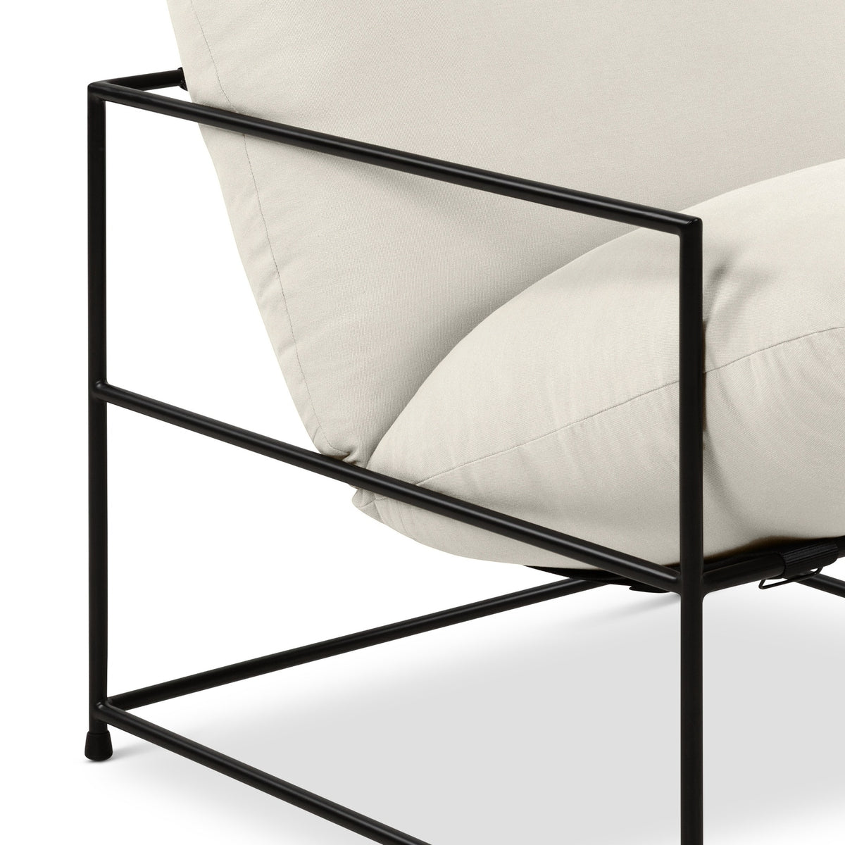 Metro Trent Accent Chair - Washed White Upholstery by Urbia - detail 7