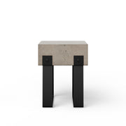 Mixx - Industrial Stool - Black Legs - Dark Grey Seat