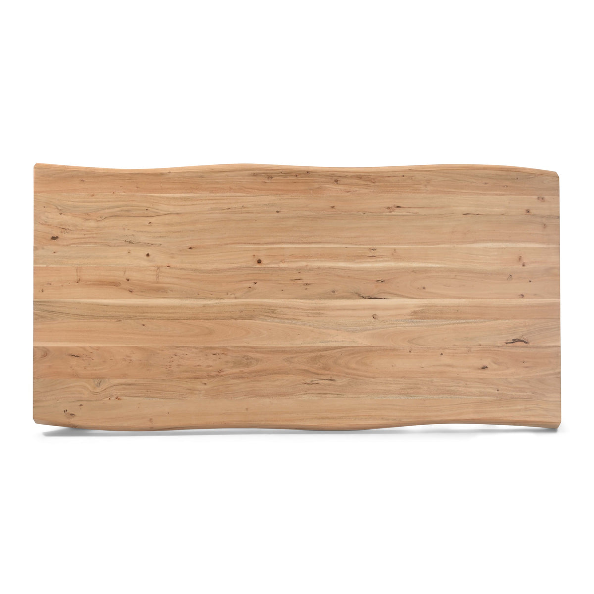 Brooks Glass Base Teak Top Dining Table 79" by Urbia - detail 4