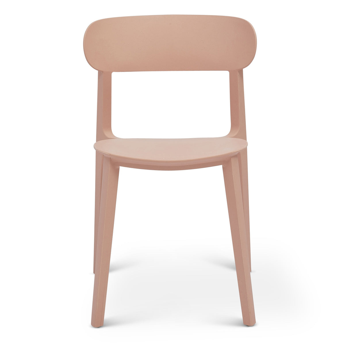 Metro Spencer Eco-Friendly Outdoor Stacking Chair Set of 4 - Dusty Rose by Urbia - detail 2