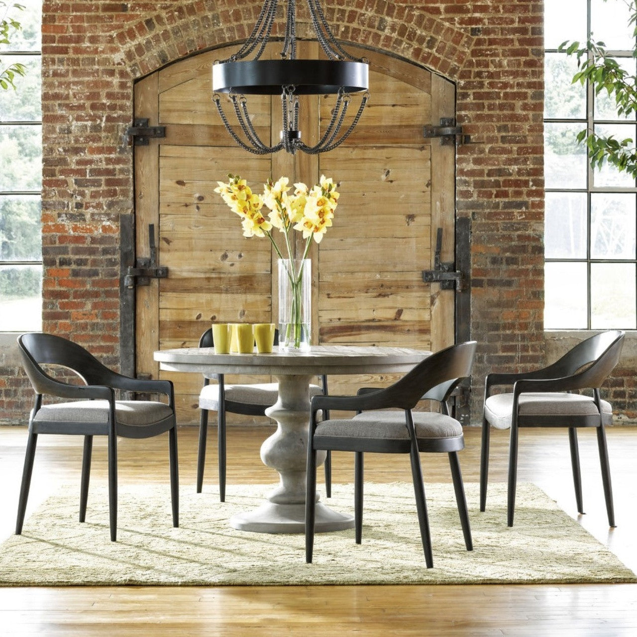 Belmont Upholstered Curved Back Dining Chair