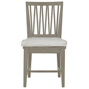Nile Grey Wood Dining Side Chair with Cushion