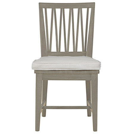 Nile Grey Wood Dining Side Chair with Cushion