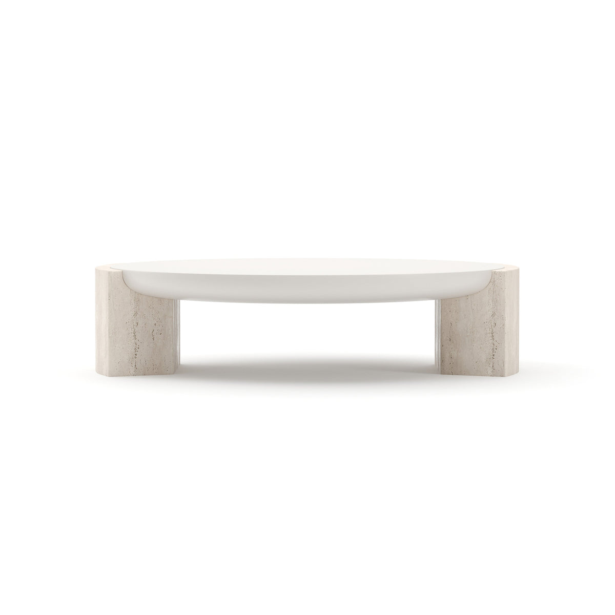 Overlap Round Cocktail Table 48" by Caracole
