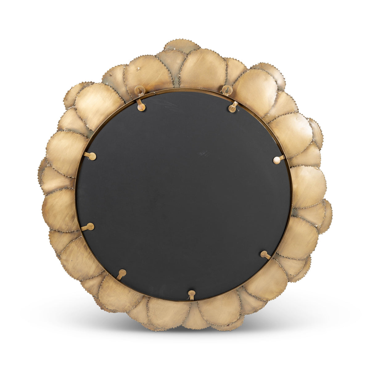 Elements Suri Mirror 33"Dia. - Antique Brass by Urbia - detail 4